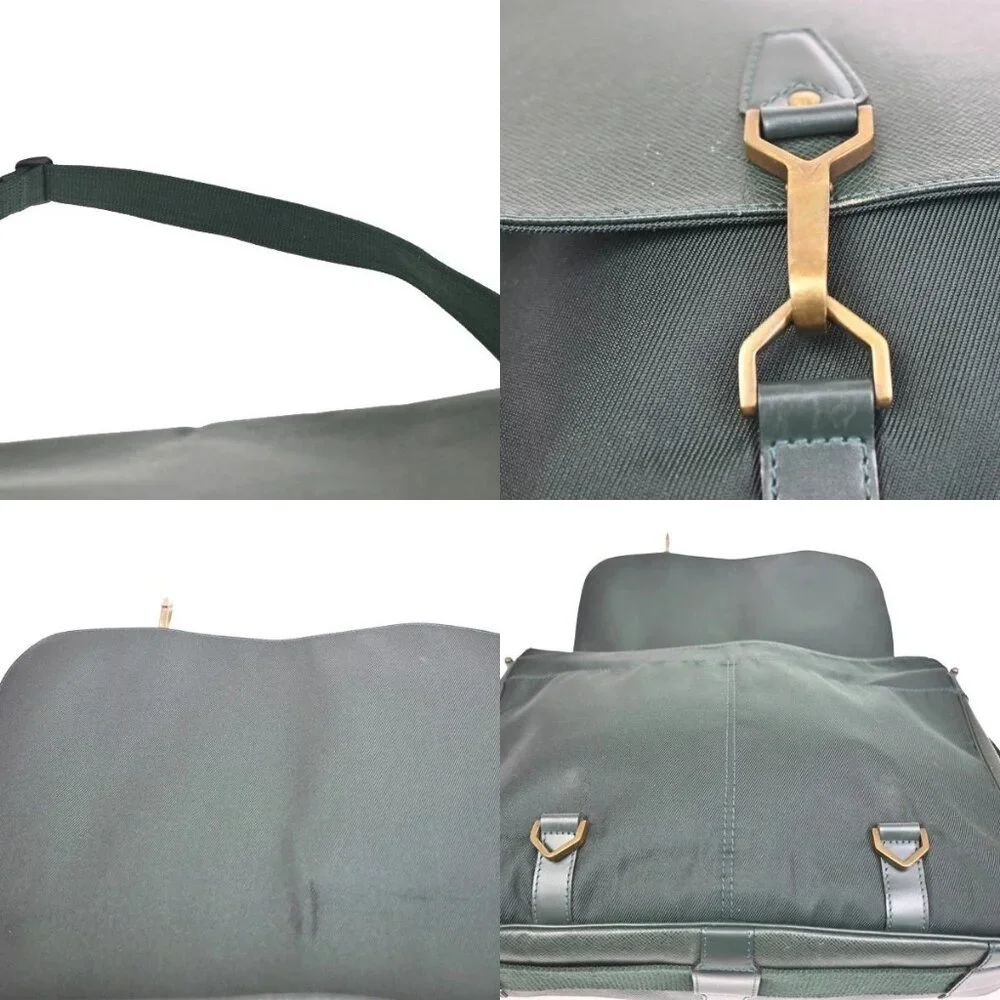 LOUIS VUITTON Delsou Shoulder Bag Taiga Leather Epicea Green GHW M30164 37ZA127 - Picture 15 of 16